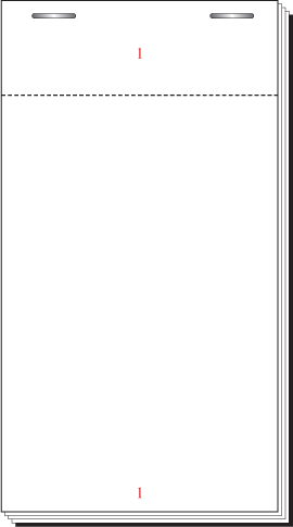 White Single Part, 100 Sheet, 3 x 5 1/2'' (4 1/2'' Tear Out) Numbered 1-100 In Red, Boxed 100's