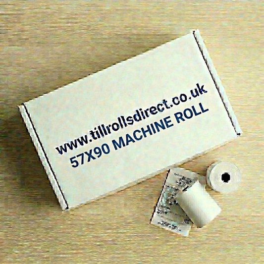 57 x 90 x 25.4 Core Thermal Rolls Boxed 20s
