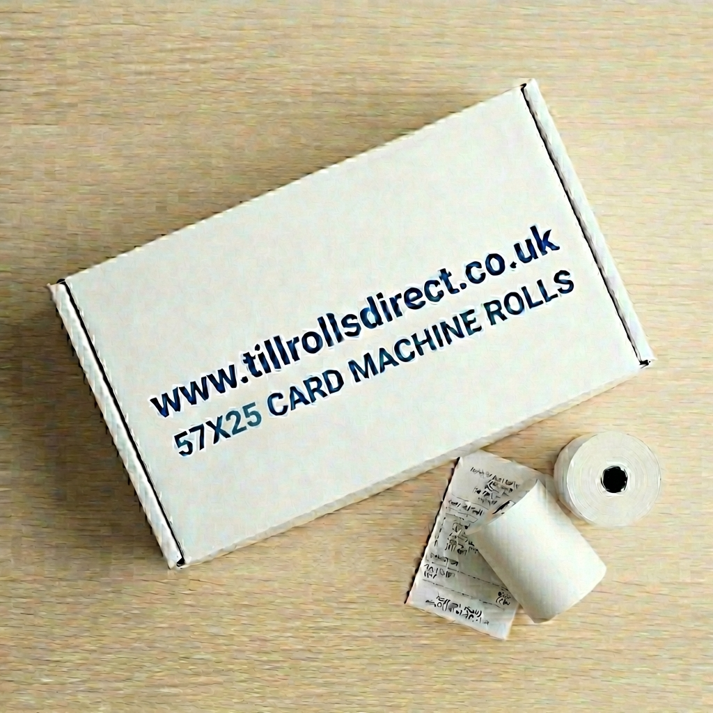 57 x 25mm Coreless Thermal rolls Boxed 20s