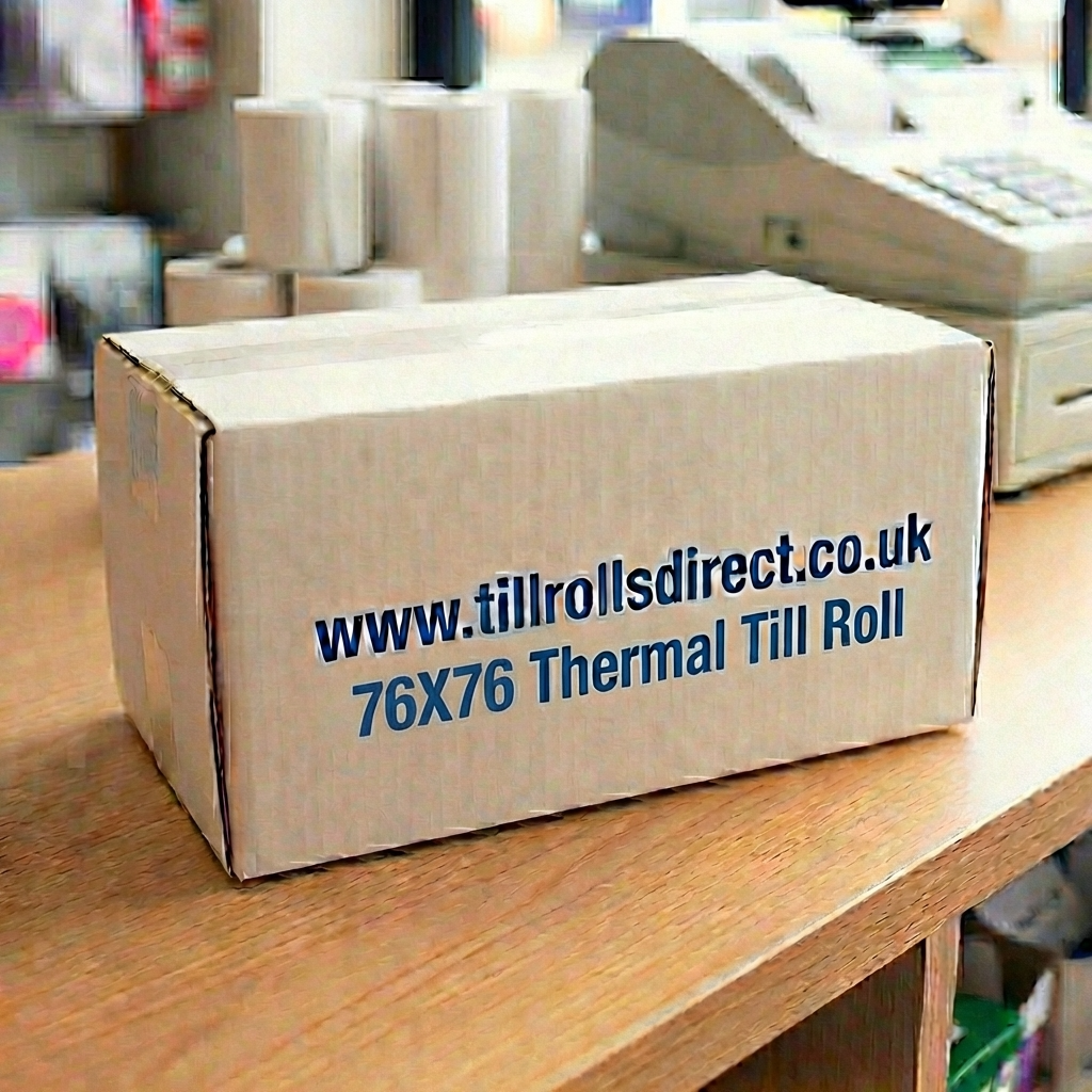 76 x 76 x 12.7 Core Thermal Rolls Boxed 20s