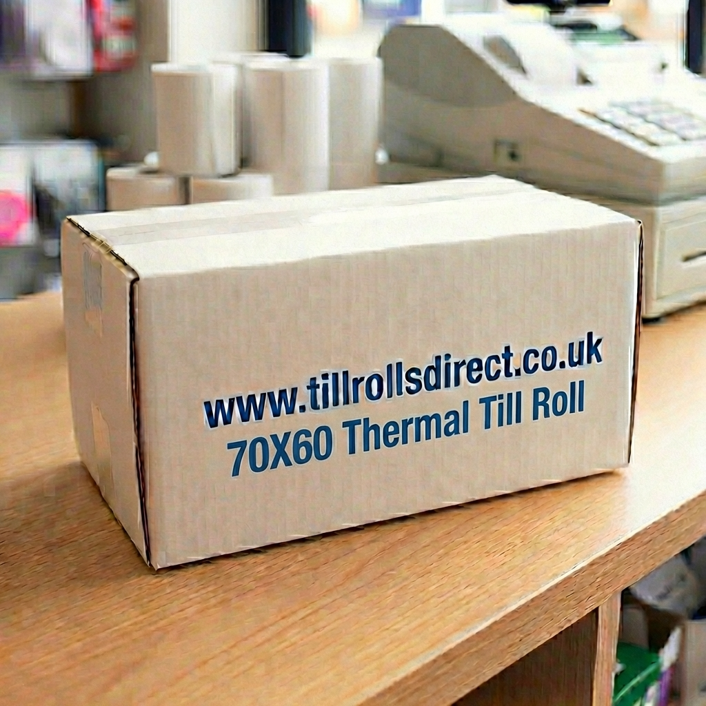 70 x 60 x 12.7 Core Thermal Rolls Boxed 20s