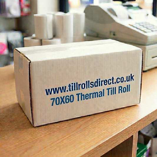 70 x 60 x 12.7 Core Thermal Rolls Boxed 20s