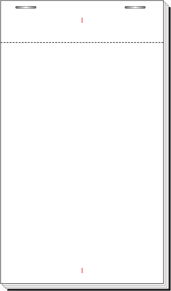 White Single Part, 100 Sheet, 3 3/4'' x 6 1/2'' (3 3/4 x 5 1/4'' Tear Out) Numbered 1-100 In Red. Boxed 100's