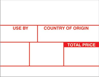 49 X 38mm Scale Labels produced in uncoated thermal with permanent Adhesive. Boxed in  10s