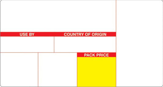 38 x 71 m Scale Labels produced in uncoated thermal with permanent Adhesive. Boxed in  10s