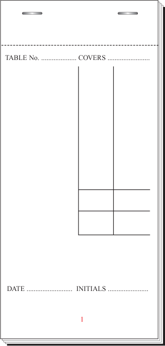 White Two Part End Fold, 50 Leaves In Duplicate, Carbon Sheet