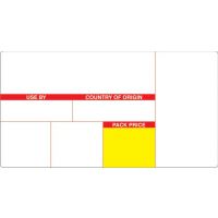 38 x 71 m Scale Labels produced in uncoated thermal with permanent Adhesive. Boxed in  10s
